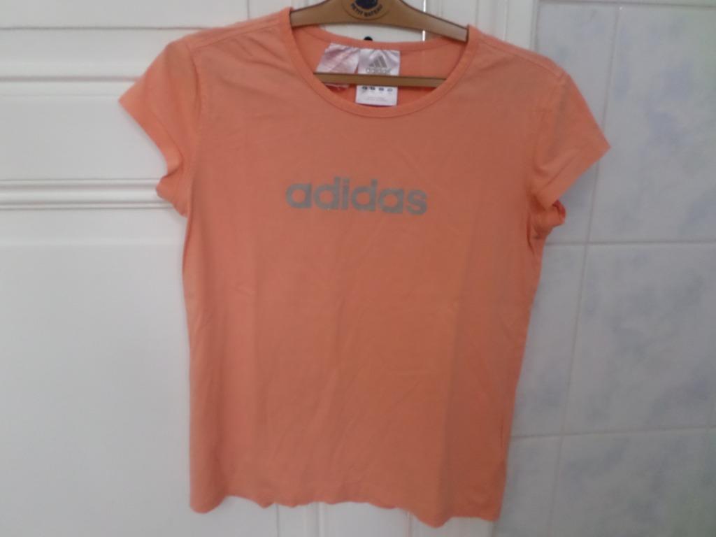 Adidas dun sportshirt voor 12-jarig meisje oranje abrikoos z, Kinderen en Baby's, Kinderkleding | Maat 152, Adidas, Gebruikt, Meisje