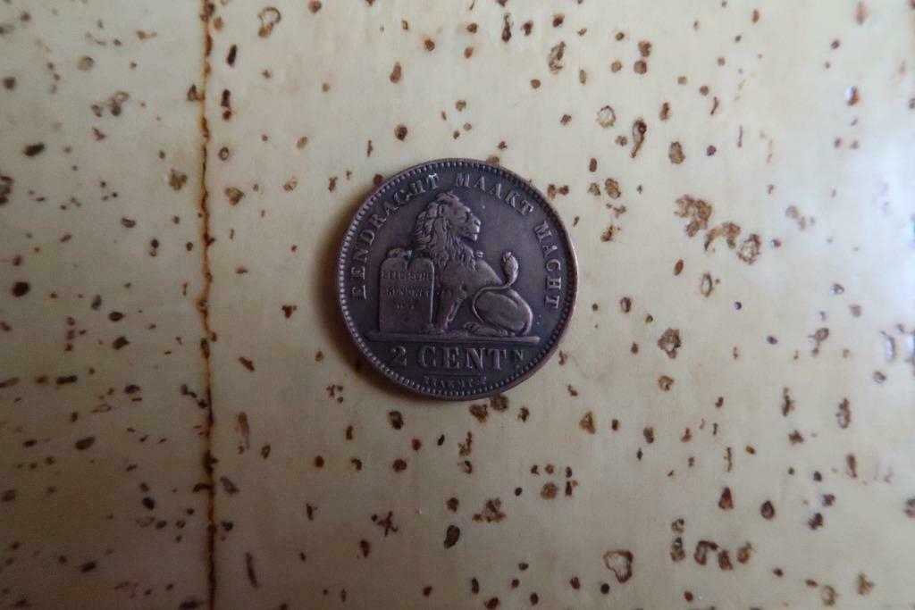 Munten : Koning Albert I – 2 Centimes, Postzegels en Munten, Ophalen of Verzenden, Losse munt