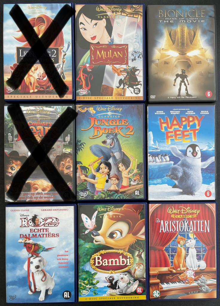 Verschillende kinder DVD’s - 71/1, Alle leeftijden, Ophalen of Verzenden, Zo goed als nieuw, Tekenfilm