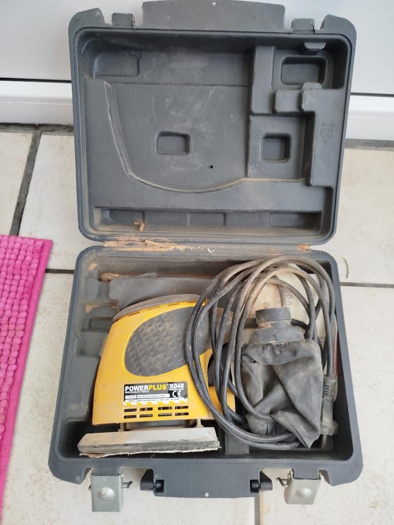 Powerplus POWX0481 handpalmschuurmachine 220W, Ophalen, Gebruikt, Minder dan 600 watt