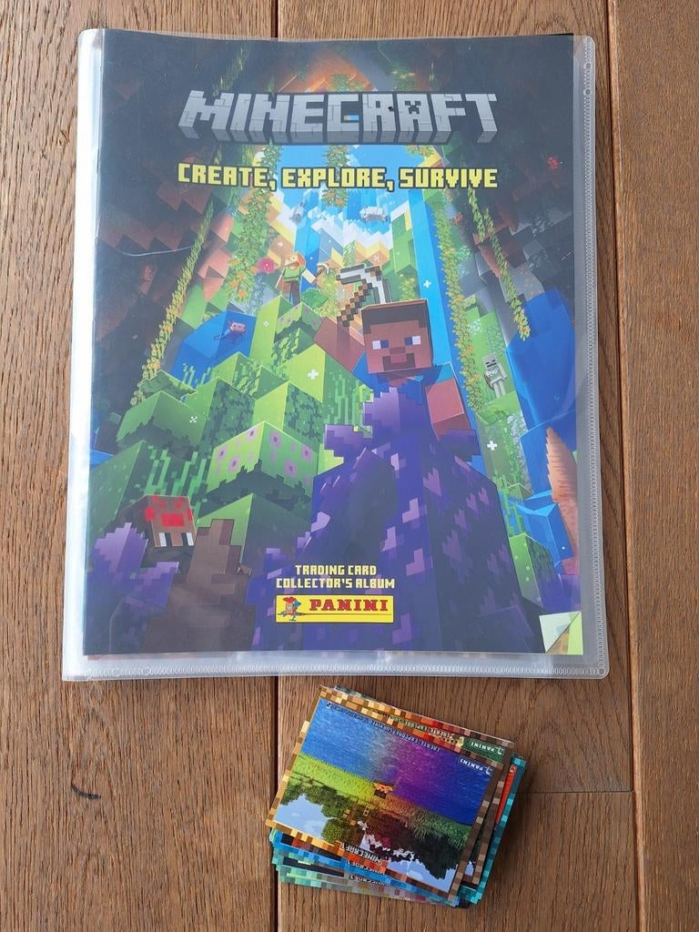 Panini minecraft kaarten om te ruilen, Verzamelen, Ophalen of Verzenden, Nieuw