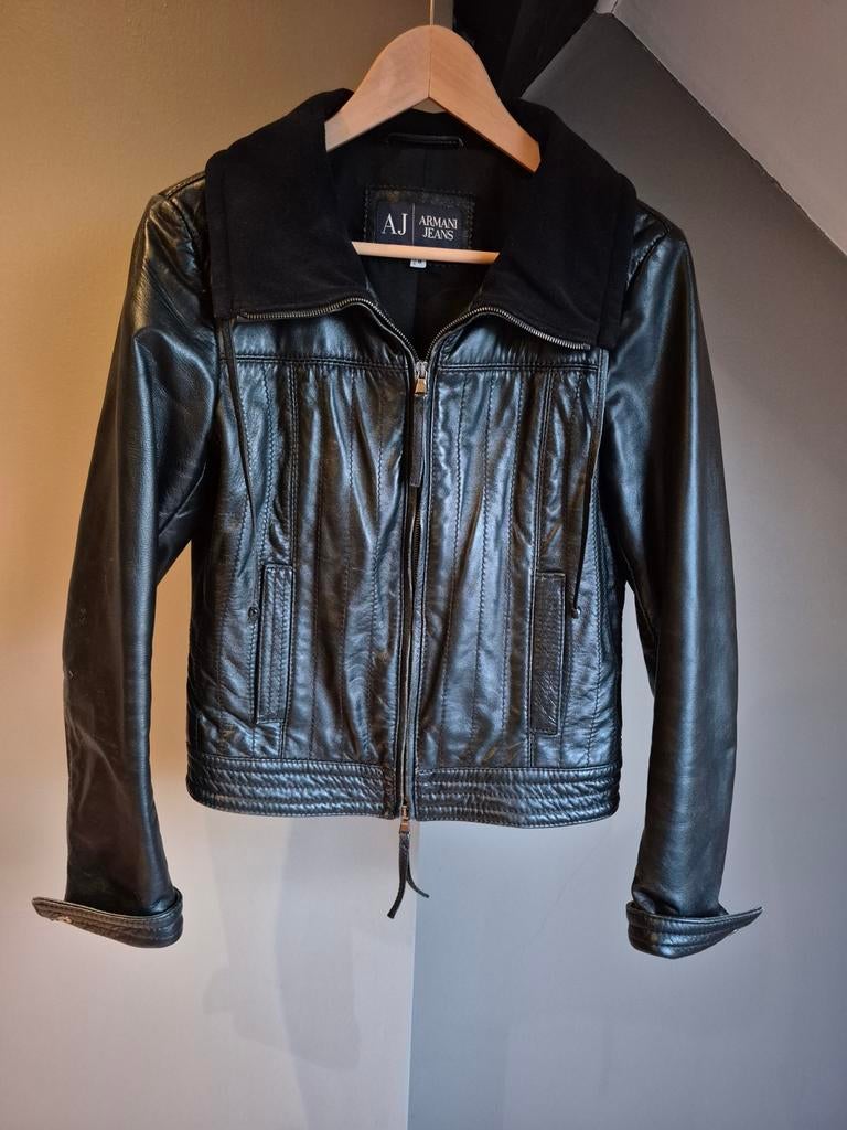 Leather perfecto - Leren jas - Armani leren jas, Ophalen of Verzenden