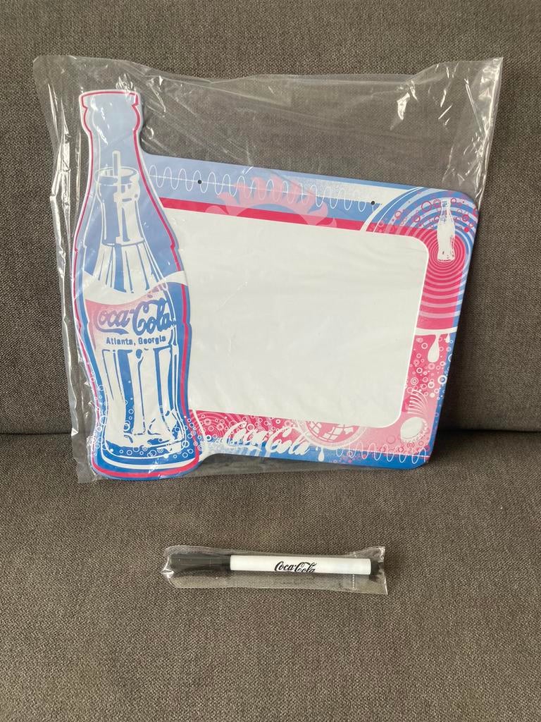 Nieuw Coca-Cola whiteboard/memobord/tekenbord met stift, Verzamelen, Ophalen of Verzenden, Nieuw