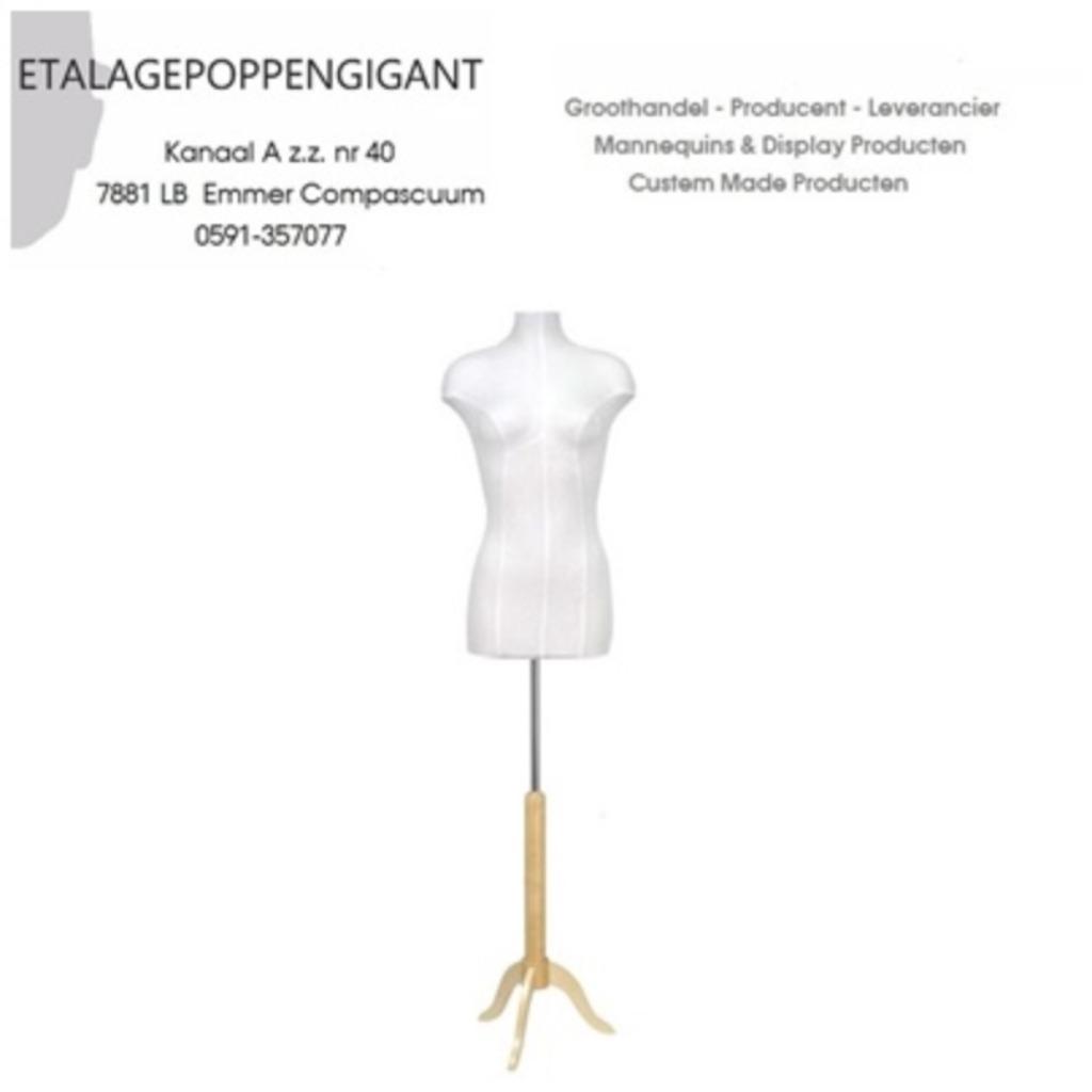 Nieuwe Collectie: Buste Kleur Wit, div. Modellen Poten EPG, Neuf, Enlèvement ou Envoi, Accessoires, Blanc