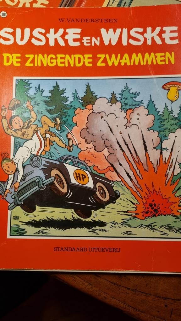 Suske & Wiske :De zingende zwammen, Boeken, Ophalen