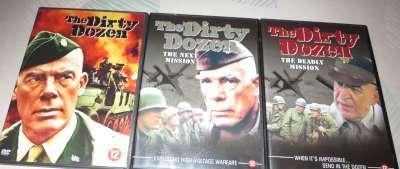 3 dvd the dirty dozen, Cd's en Dvd's, Ophalen, Zo goed als nieuw