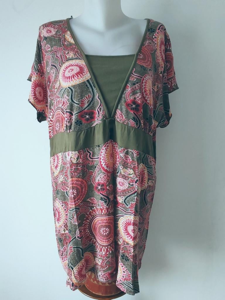 Ms Mode Tunique Fluide Imprimé Floral taille XXL, Enlèvement ou Envoi, Comme neuf