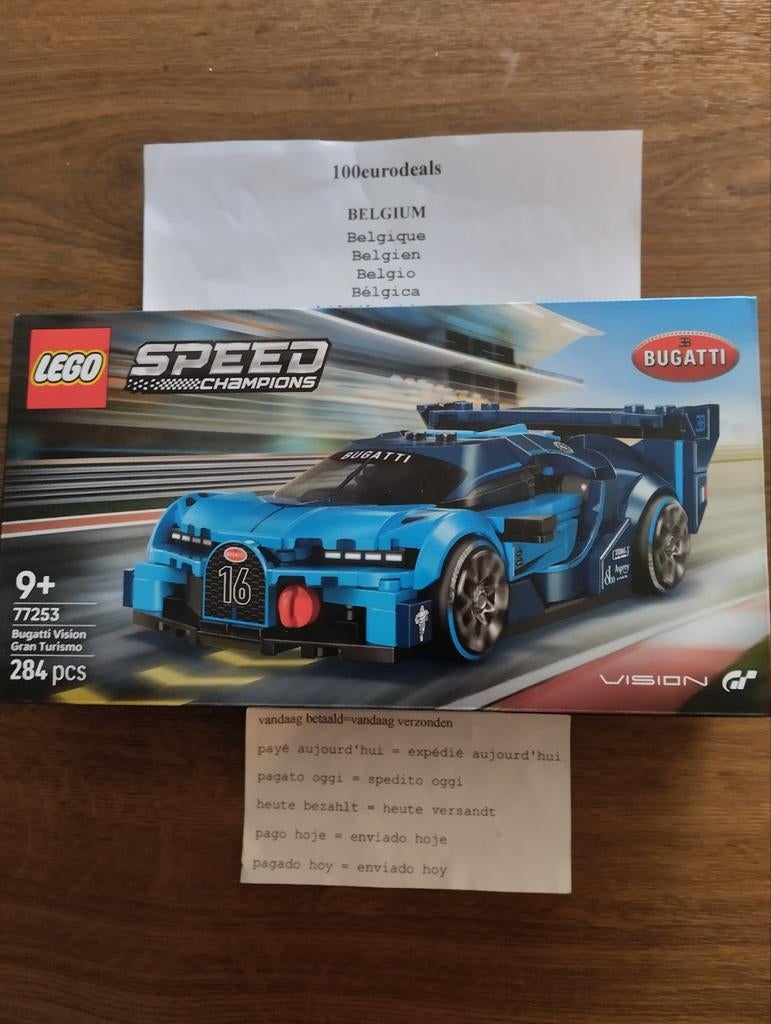 Lego speed Champions 77253 Bugatti Vision GT, Verzenden, Nieuw, Complete set, Lego