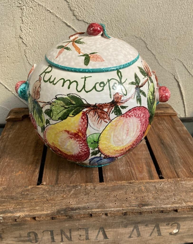 RUMTOPT GROOT MET FRUIT DECORATIE, Ophalen of Verzenden