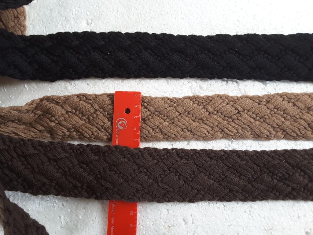 ceinture ganze de laine 45 mm  noir,  marron, brun cacao, Ophalen of Verzenden, Nieuw