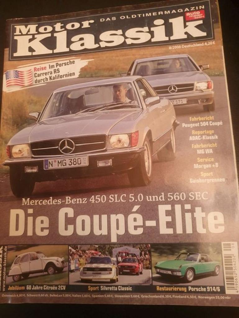 Motor Klassik 8 / 2008 Das oldtimermagazin | Tijdschrift, Ophalen of Verzenden