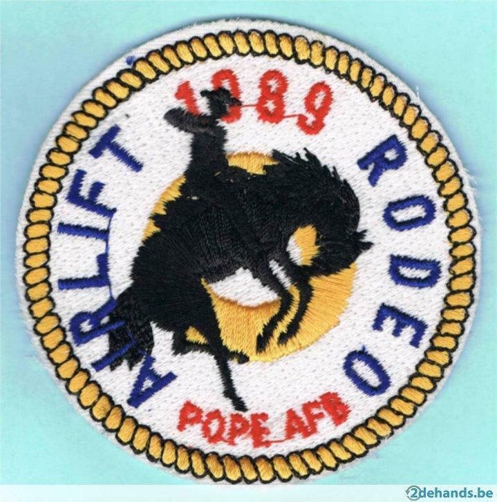 Patch Airlift Rodeo 1989 USAF ( M37 ), Ophalen of Verzenden, Luchtmacht, Embleem of Badge