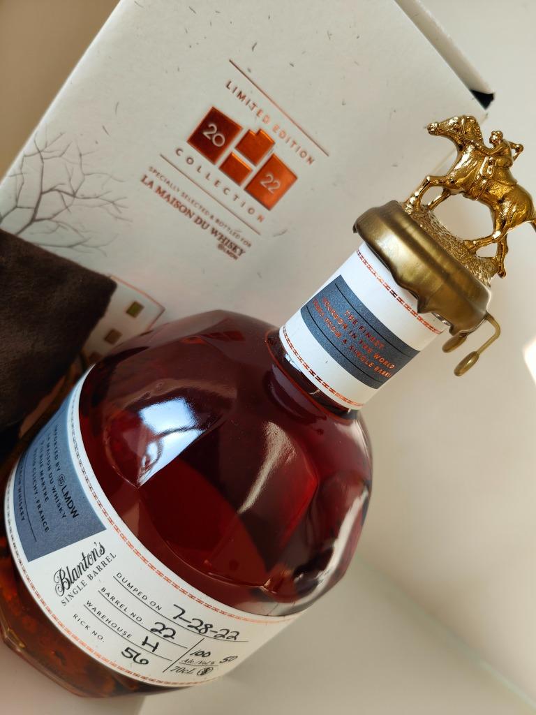 Blanton's "La Maison Du Whisky Editie 2022", Barrel no 22, Verzamelen, Wijnen, Nieuw, Overige typen, Noord-Amerika, Vol, Ophalen of Verzenden