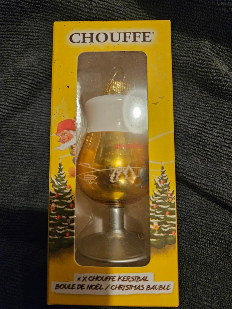 La Chouffe kersthanger bierglas, Ophalen of Verzenden