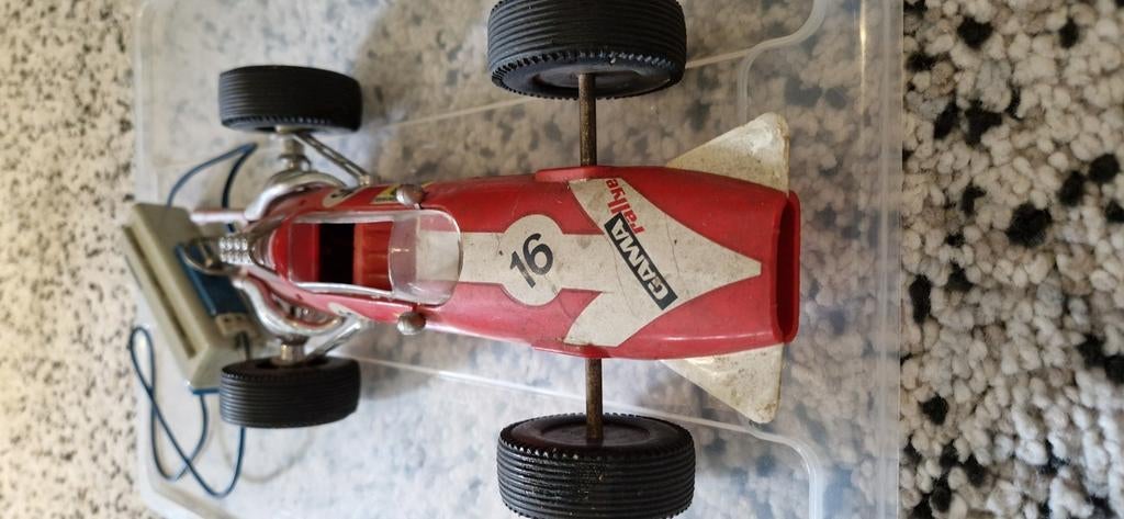 Vintage GAMA racewagen battery operated, Ophalen of Verzenden, Zo goed als nieuw