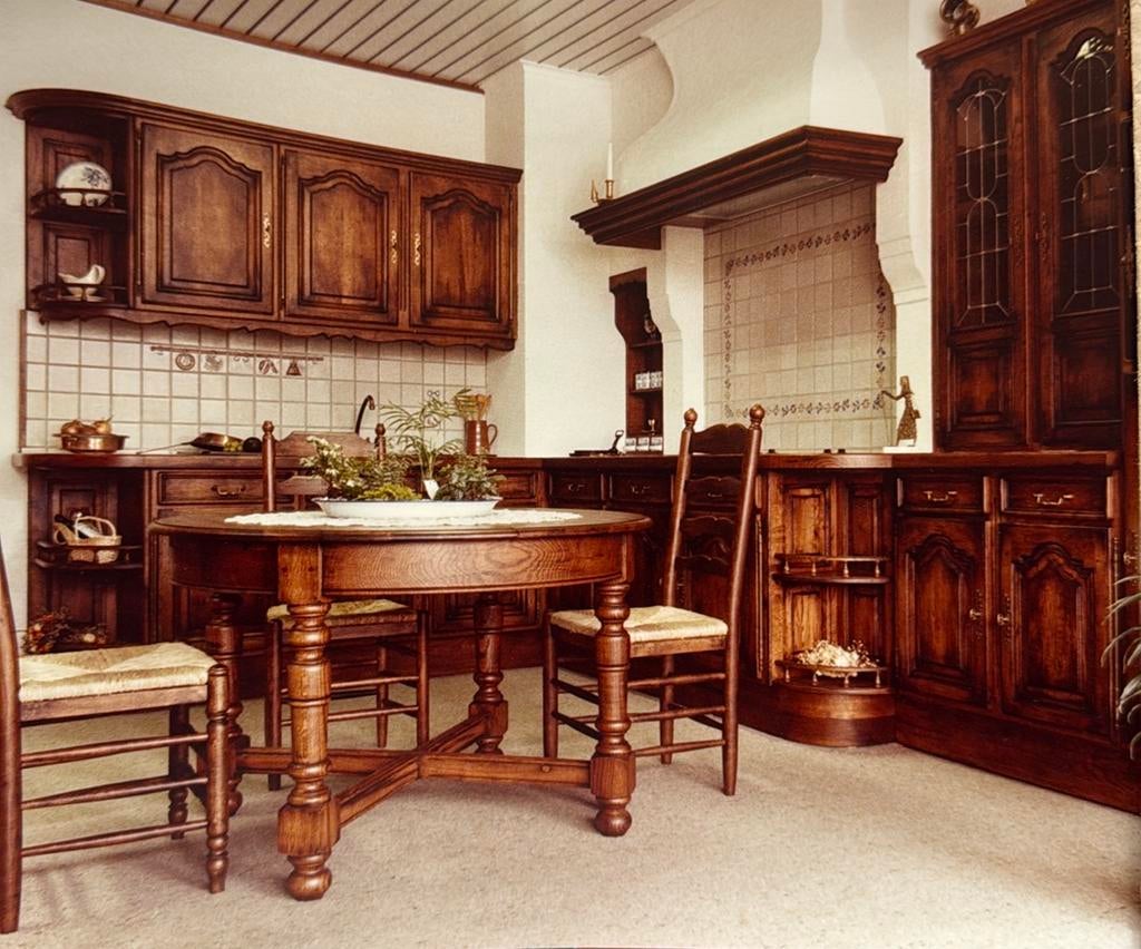 Massieve landelijke keuken in eik ( excl. tafel/stoel), Enlèvement, Bois