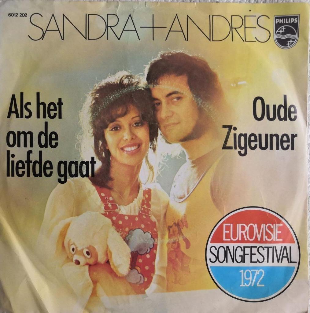 SANDRA & ANDRES - Als het om de liefde gaat (single), Ophalen of Verzenden, Zo goed als nieuw, Pop