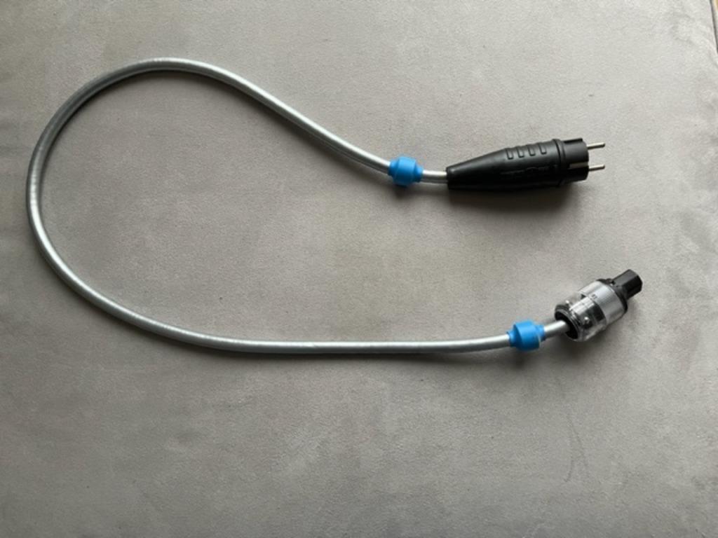 Clearer Audio Silver-line Power Cable 0.5m Schuko, Audio, Tv en Foto, Audiokabels en Televisiekabels, Ophalen, Zo goed als nieuw