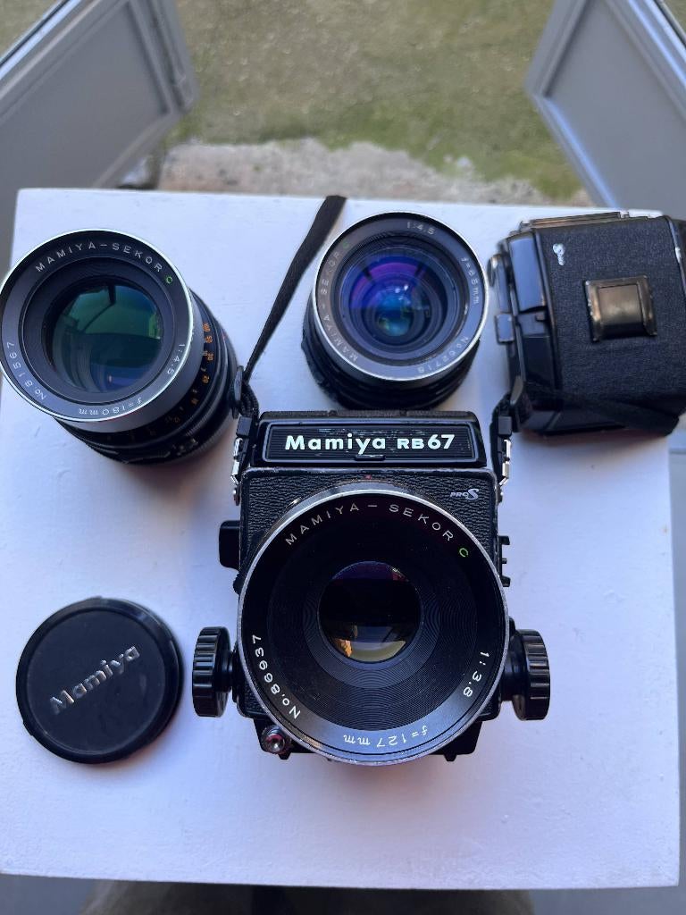 Mamiya RB67 Pro S + 3 optiques, TV, Hi-fi & Vidéo, Appareils photo analogiques, Utilisé, Reflex miroir, Autres Marques, Envoi
