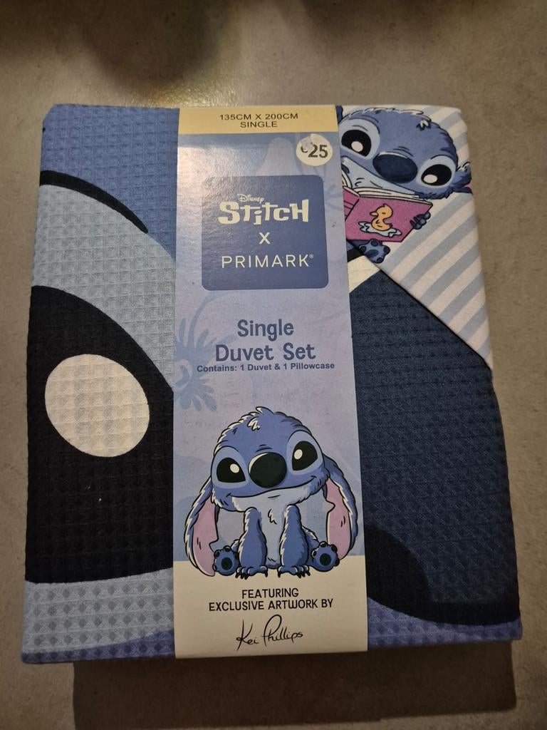 Splinternieuw dekbedovertrek Stitch, Kinderen en Baby's, Kinderkamer | Beddengoed, Nieuw, Dekbedovertrek, Ophalen of Verzenden
