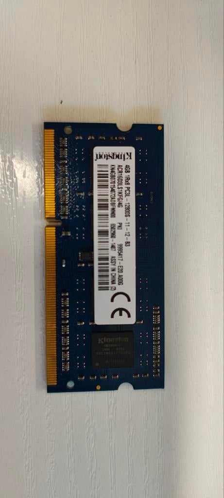 KINGSTON 4GB pour portable, Enlèvement ou Envoi, Utilisé, Laptop, 4 GB