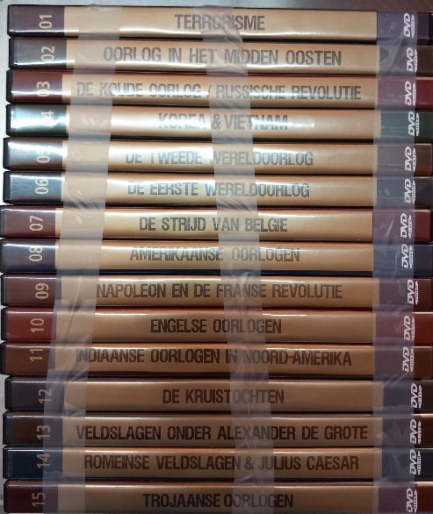 dvd collectie historissche oorlogen 15 stuks, Cd's en Dvd's, Vanaf 12 jaar, Ophalen of Verzenden, Zo goed als nieuw, Oorlog of Misdaad