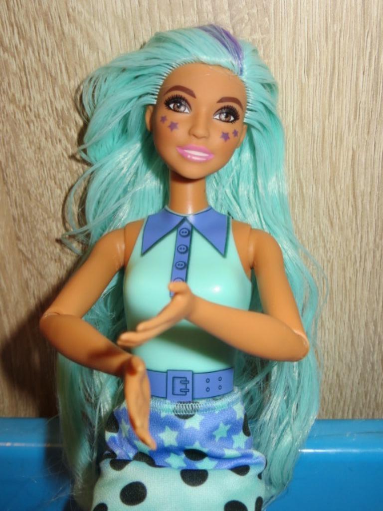 Barbiepop - Mattel - Reveal - Barbie - Pop - groen, Ophalen of Verzenden, Zo goed als nieuw, Pop