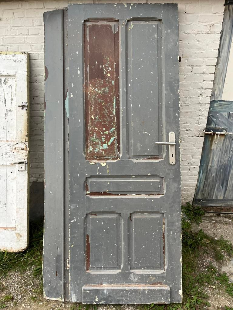 Vintage binnendeur (79 cm * 212 cm), Doe-het-zelf en Bouw, Deuren en Vliegenramen, Ophalen, Binnendeur