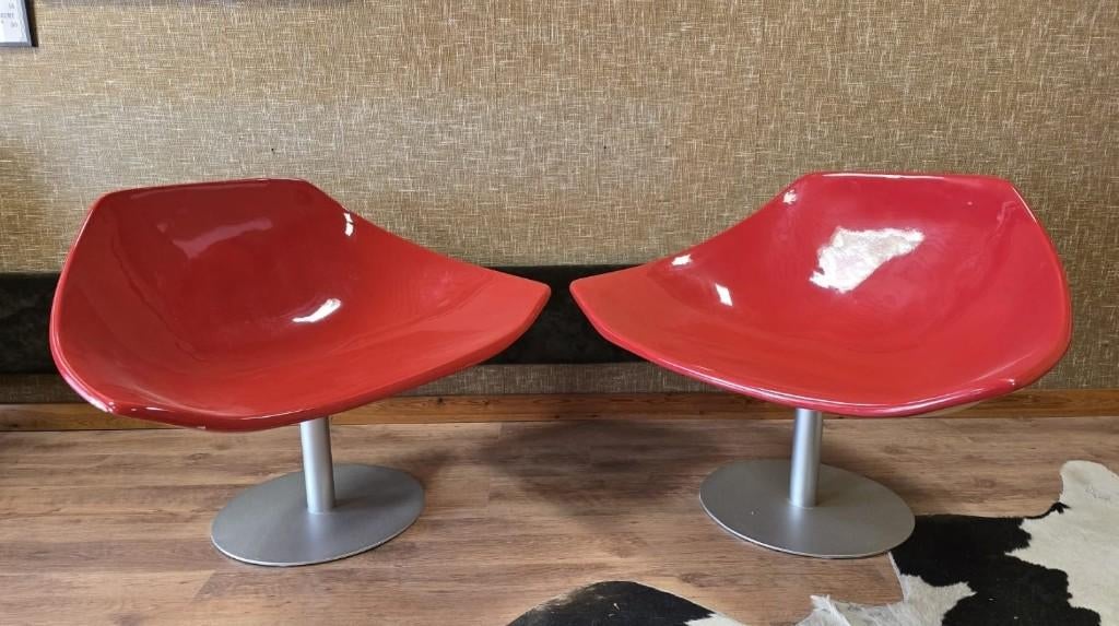 Design stoel, Huis en Inrichting, Stoelen, Ophalen, Rood, Kunststof, Design