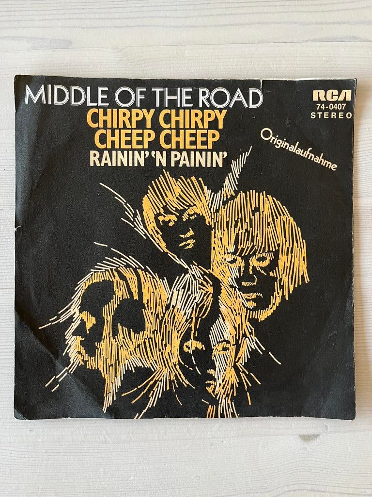 Middle Of The Road - chirpy chirpy cheep cheep (vinyl single, Enlèvement ou Envoi, Comme neuf, Single