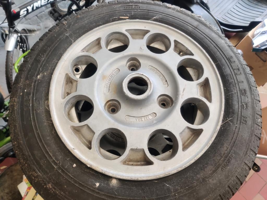 2x Velgen renault r4/r5 speedline, Auto-onderdelen, Banden en Velgen, Ophalen, Velg(en)