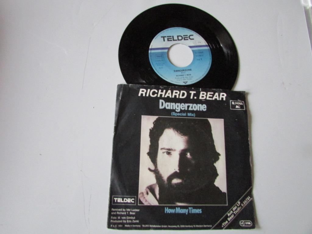 RICHARD T. BEAR, DANGERZONE, SINGEL, Ophalen of Verzenden, Gebruikt, 12 inch