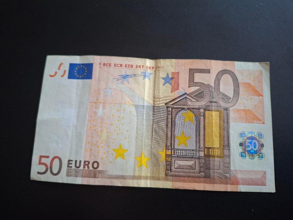 2002 Espagne 50 euros 1ère série Duisenberg code M007, Timbres & Monnaies, Billets de banque | Europe | Euros, Envoi, Espagne