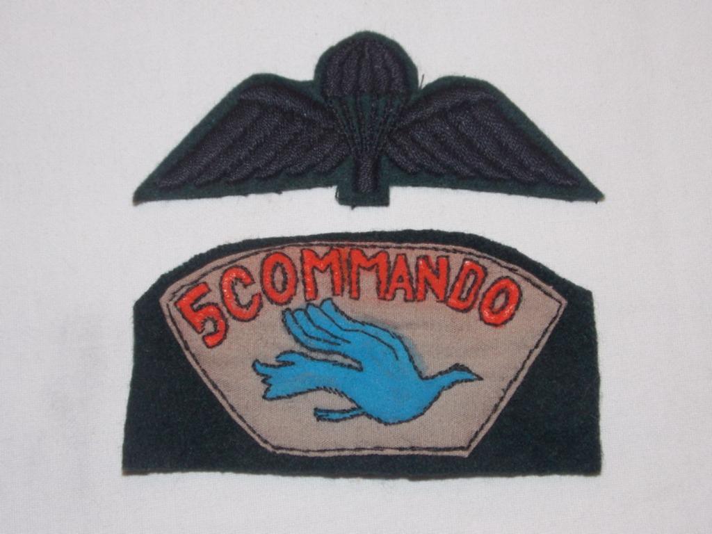Patch de 5e commando au Congo (Mercenaires), Enlèvement ou Envoi, Armée de terre, Emblème ou Badge