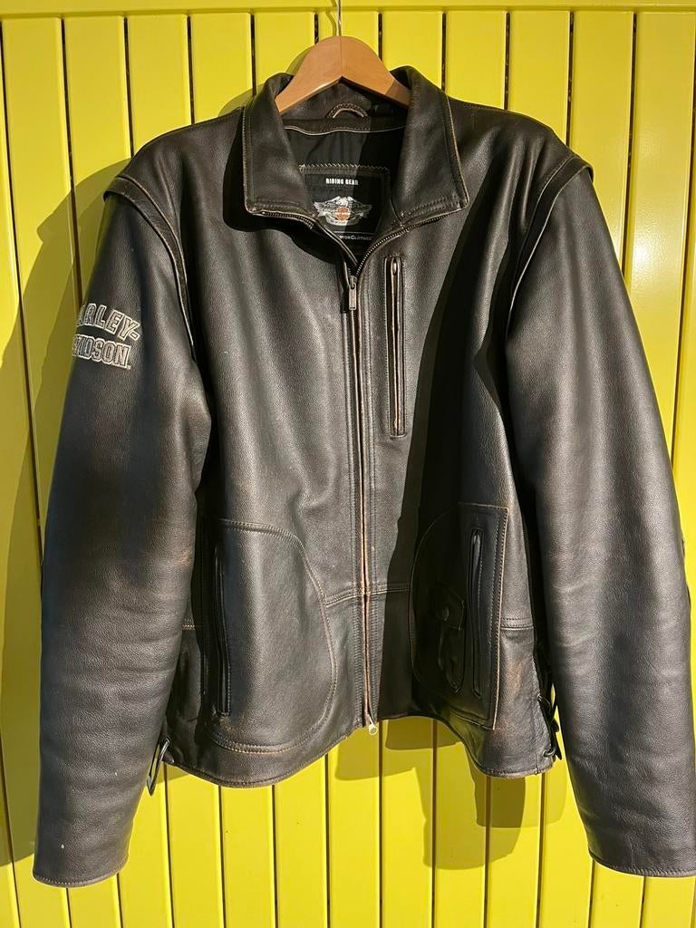 Harley Davidson leren jas 2XL, Motoren, Ophalen, Heren, Jas | leer, Harley Davidson