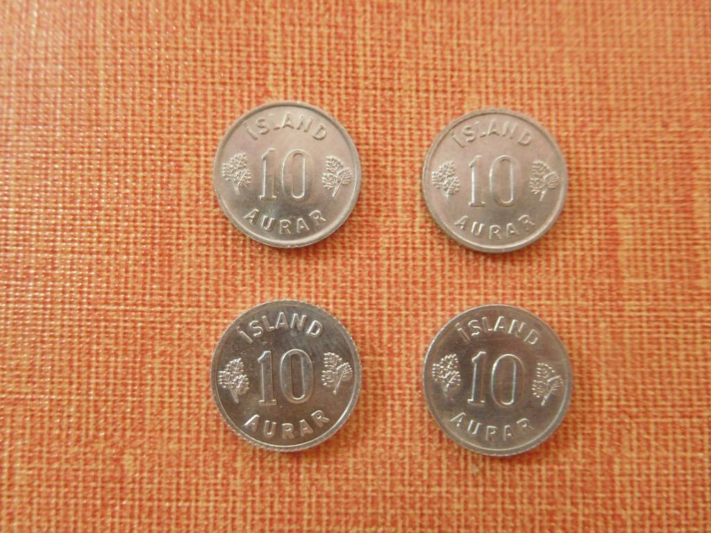 4 pièces de 10 aura Iceland, Enlèvement ou Envoi