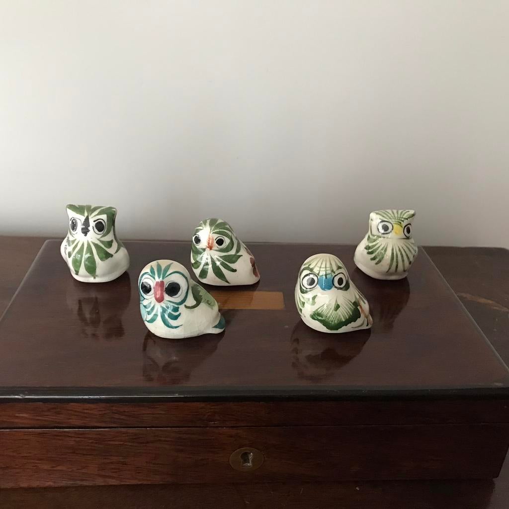 Miniatuur Mexicaanse vintage uiltjes, keramiek, Enlèvement ou Envoi, Comme neuf