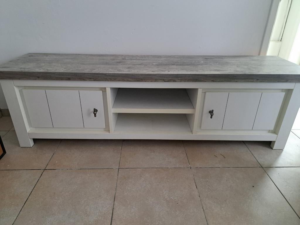 Mooi, design tv-dressoir  (reeks Sepia), Ophalen, 150 tot 200 cm, Zo goed als nieuw, Minder dan 100 cm