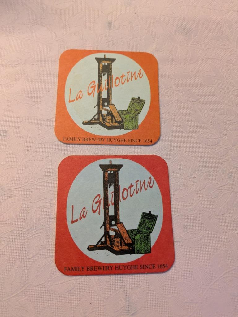 La guillotine, Verzamelen, Ophalen of Verzenden, Zo goed als nieuw, Viltje(s)