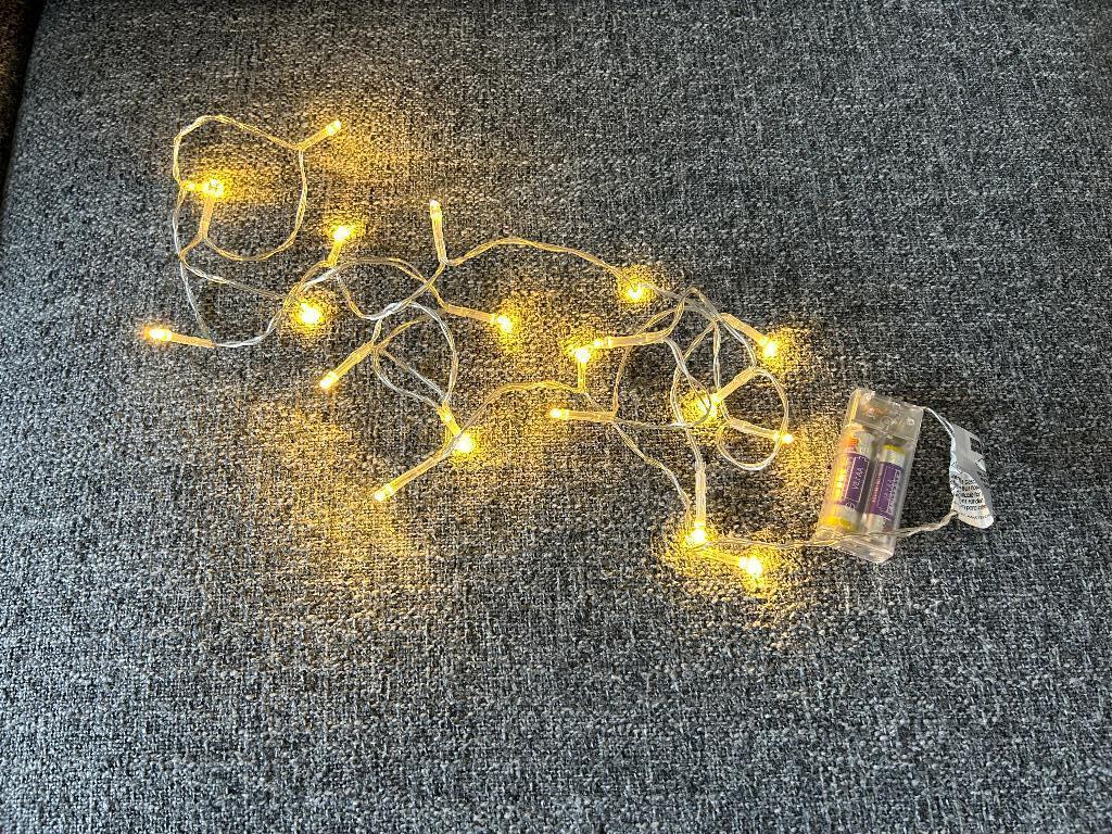 Kerstlampjes HEMA op batterijen, Diversen, Kerst, Ophalen of Verzenden, Zo goed als nieuw