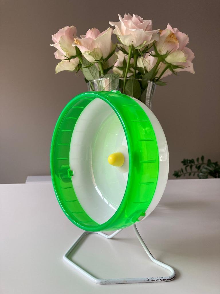 Looprad “Silent Spinner” 17cm voor muisjes en hamsters, Dieren en Toebehoren, Knaagdieren en Konijnen | Toebehoren, Zo goed als nieuw