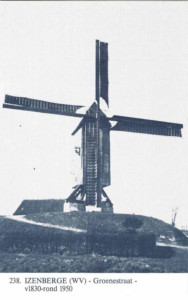 Izenberge - molen Groenestraat, Enlèvement ou Envoi, 1980 à nos jours, Non affranchie