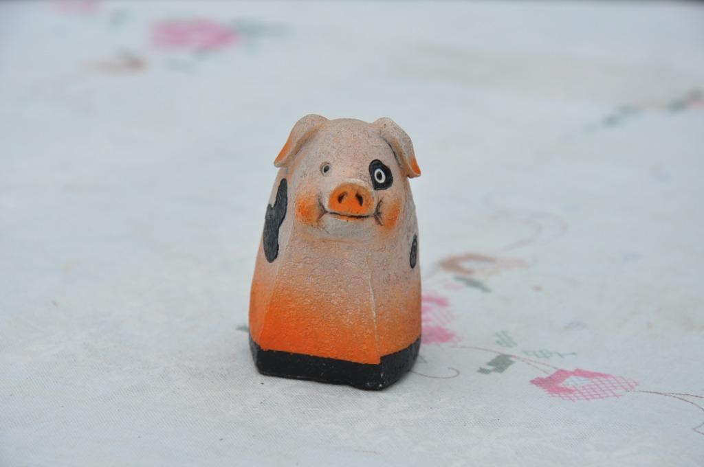 cochon decoratif en resine (3), Enlèvement ou Envoi, Utilisé, Animal de ferme