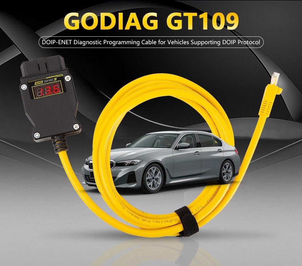 GODIAG GT109 DOIP ENET kabel | ISTA XENTRY ODIS ESYS BM+ JLR, Auto diversen, Autogereedschap, Ophalen of Verzenden, Nieuw