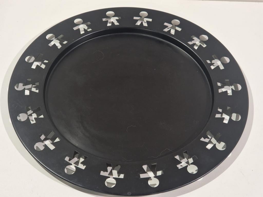 Zwart dienblad Alessi,  Girotondo desing King Kong , Italy, Huis en Inrichting, Woonaccessoires | Dienbladen, Ophalen of Verzenden