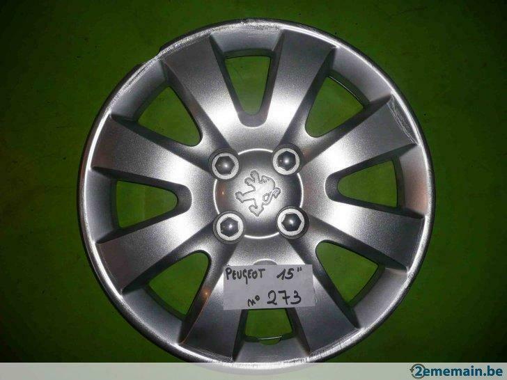 enjoliveur Peugeot 15" (n°273)  1pc, Autos : Pièces & Accessoires, Enlèvement ou Envoi, Utilisé, Peugeot