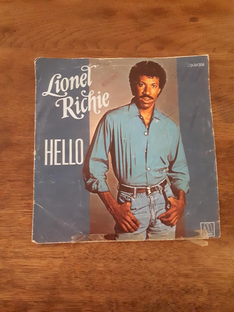 Vinyl Singles - Lionel Richie - Hello, Ophalen of Verzenden, Gebruikt, Single