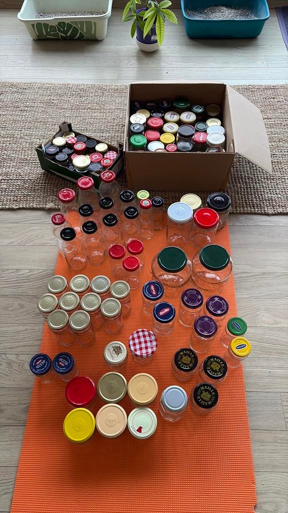 Bocaux et bouteilles en verre (différentes tailles), Enlèvement ou Envoi, Comme neuf, Autres types