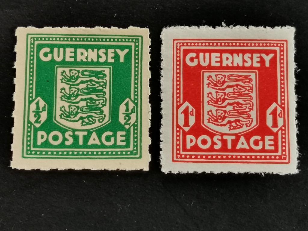 Duitse Bezetting van Guernsey 1941/44 - wapenschild **, Postzegels en Munten, Ophalen of Verzenden, Postfris