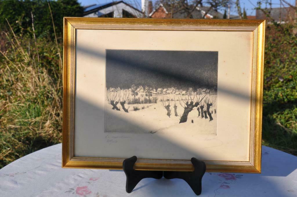 lithographie "le manteau" 211/250, Enlèvement ou Envoi